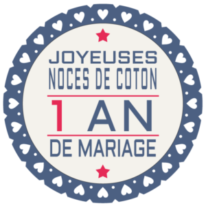 Joyeuses noces de Coton pour votre 1ère année de mariage
