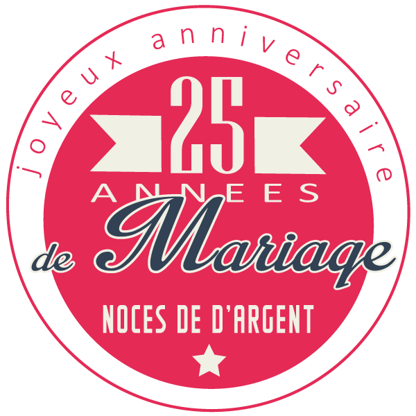 25 ans de Mariage — Noces d'Argent : symbole & idées Cadeaux