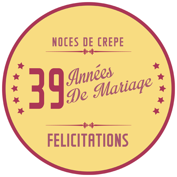 39 Ans De Mariage Noces De Crepe Symbole Idees Cadeaux